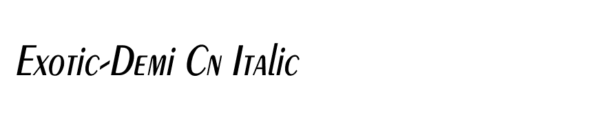 Exotic-Demi Cn Italic