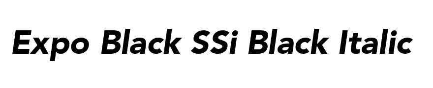 Expo Black SSi Black Italic