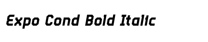 Expo Cond Bold Italic