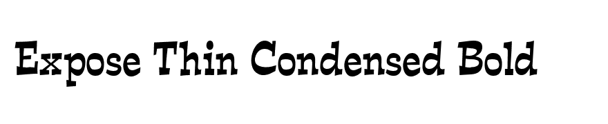 Expose Thin Condensed Bold