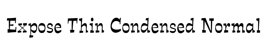 Expose Thin Condensed Normal