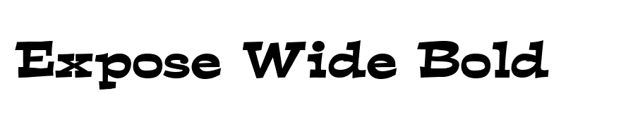 Expose Wide Bold