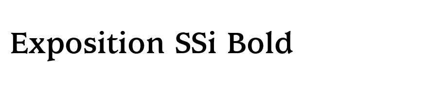 Exposition SSi Bold