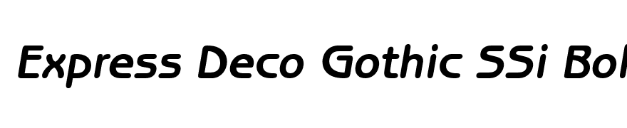 Express Deco Gothic SSi Bold Italic