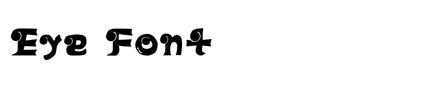 Eye Font