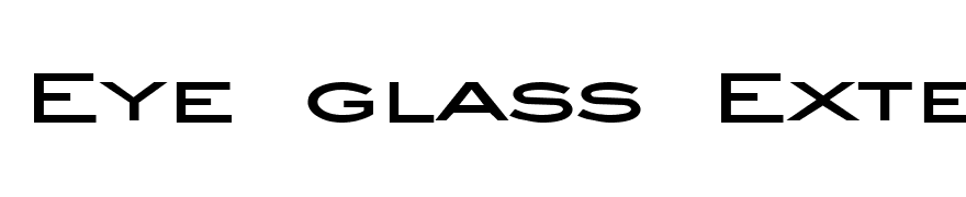 Eye glass Extended Bold