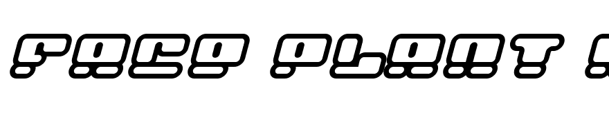 Face plant hollow 2 Italic