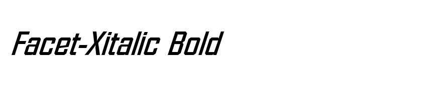Facet-Xitalic Bold