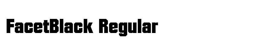 FacetBlack Regular