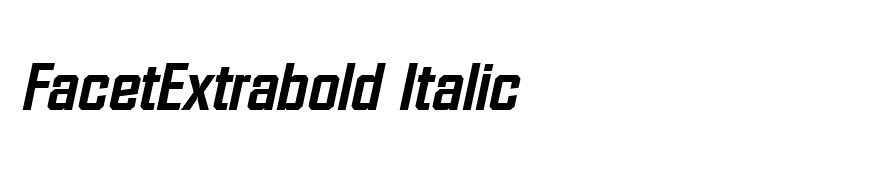 FacetExtrabold Italic
