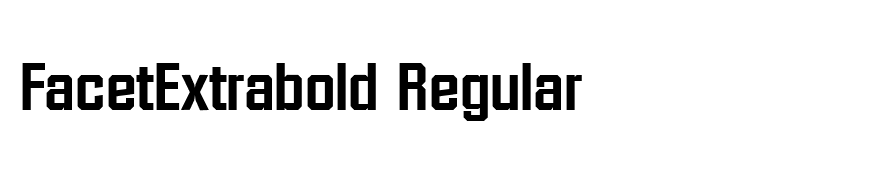 FacetExtrabold Regular