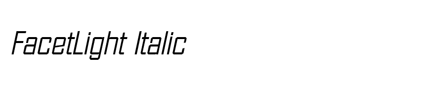 FacetLight Italic