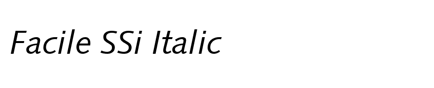 Facile SSi Italic