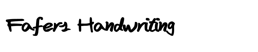 Fafers Handwriting