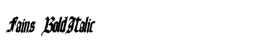 Fains BoldItalic