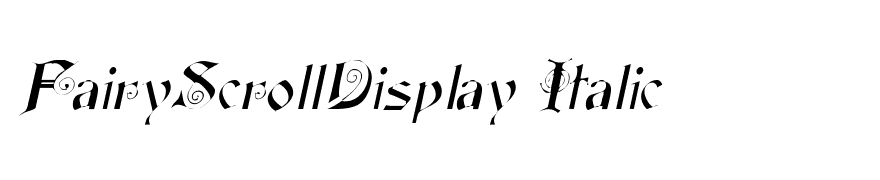 FairyScrollDisplay Italic