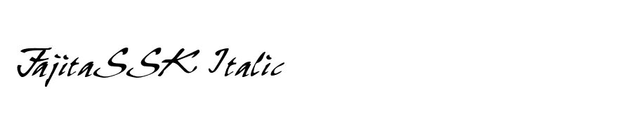 FajitaSSK Italic