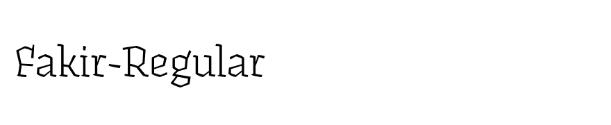 Fakir-Regular