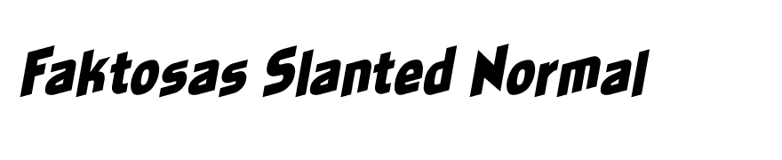 Faktosas Slanted Normal