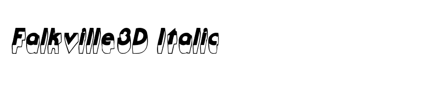 Falkville3D Italic