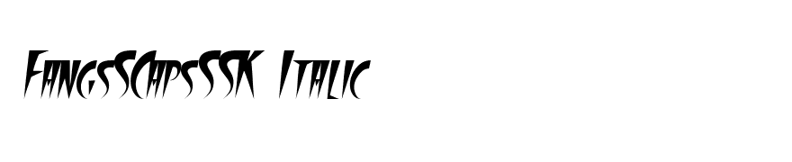 FangsSCapsSSK Italic