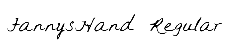FannysHand Regular