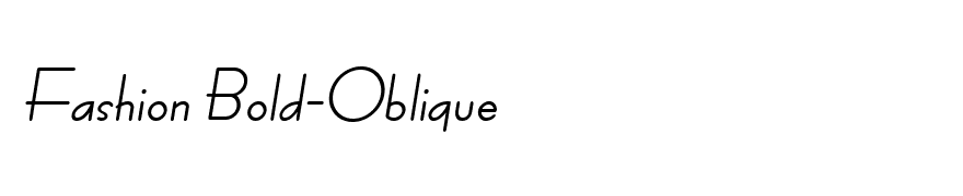 Fashion Bold-Oblique