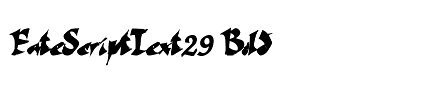 FateScriptText29 Bold