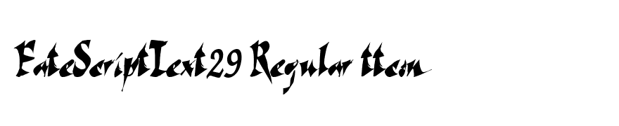 FateScriptText29 Regular ttcon