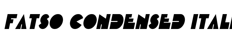 Fatso Condensed Italic