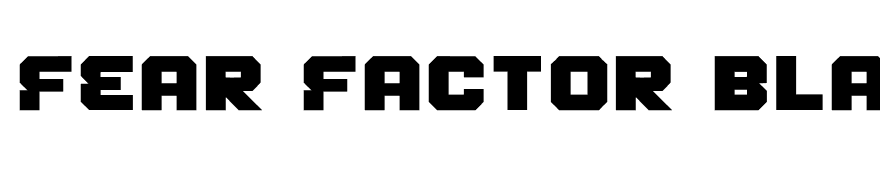 Fear Factor Black