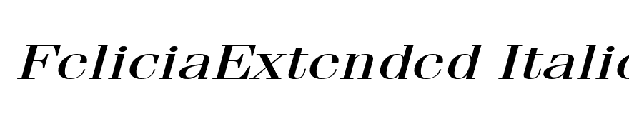 FeliciaExtended Italic
