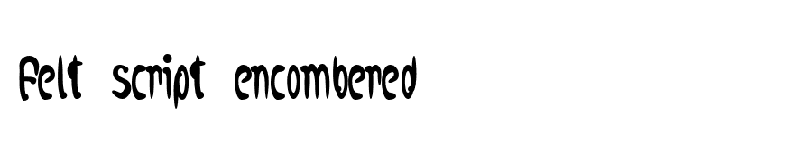felt script encombered