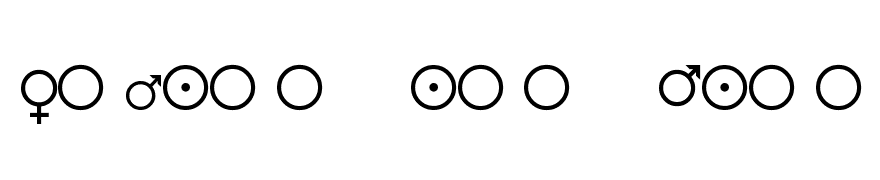 Female and Male Symbols