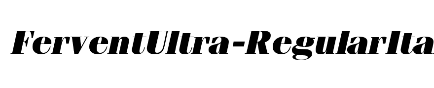 FerventUltra-RegularItalic