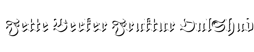 Fette Becker Fraktur OnlShad