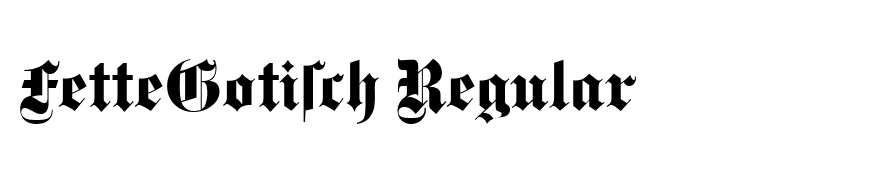 FetteGotisch Regular