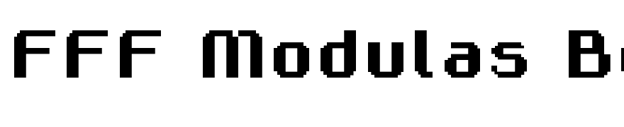 FFF Modulas Bold Extended
