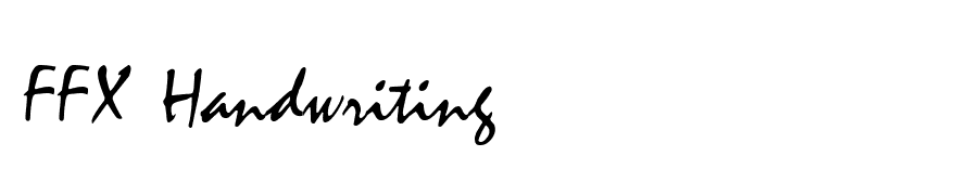 FFX Handwriting