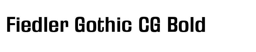Fiedler Gothic CG Bold