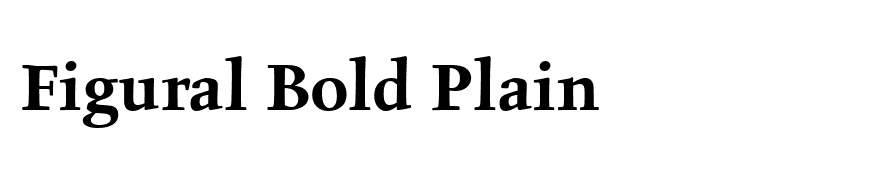 Figural Bold Plain