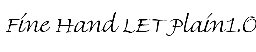 Fine Hand LET Plain1.0