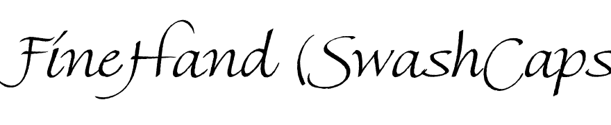 FineHand (SwashCaps)
