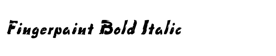 Fingerpaint Bold Italic