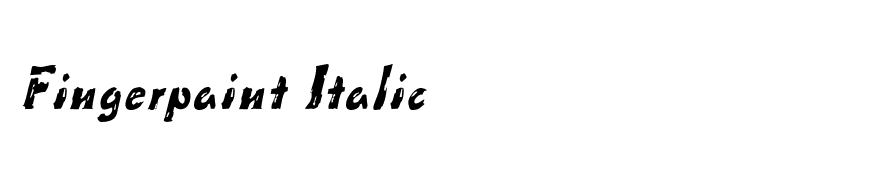 Fingerpaint Italic
