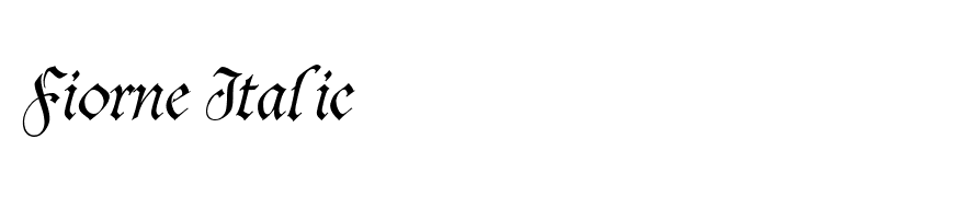 Fiorne Italic