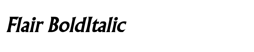 Flair BoldItalic