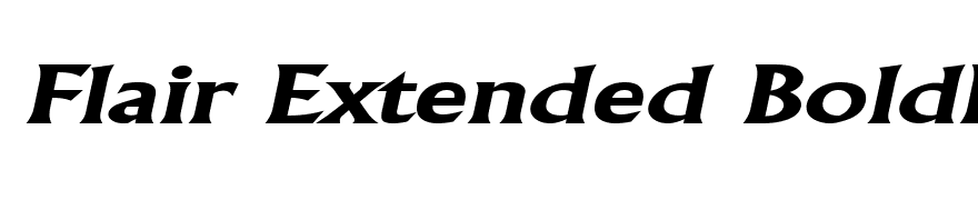 Flair Extended BoldItalic