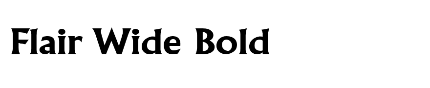 Flair Wide Bold