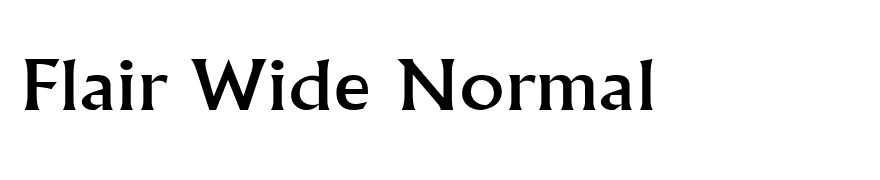 Flair Wide Normal